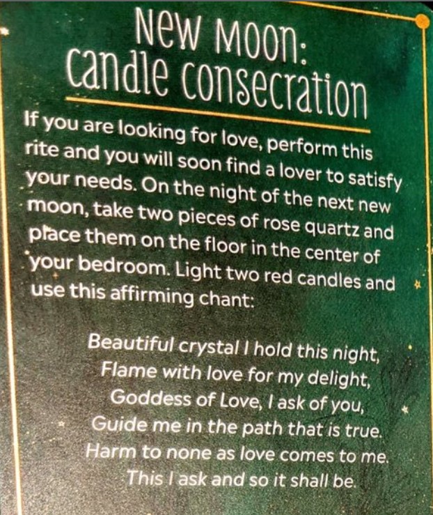 New Moon Candle Consecration - Remedy Spells